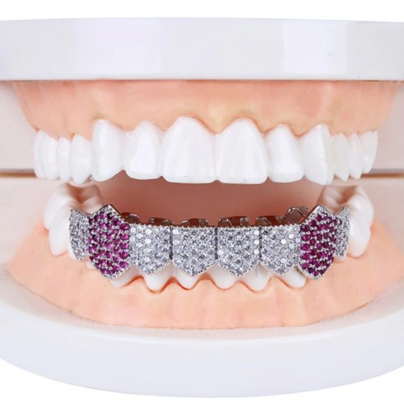 18k Gold Plated Hiphop Teeth Grills - Picture 3 of 4